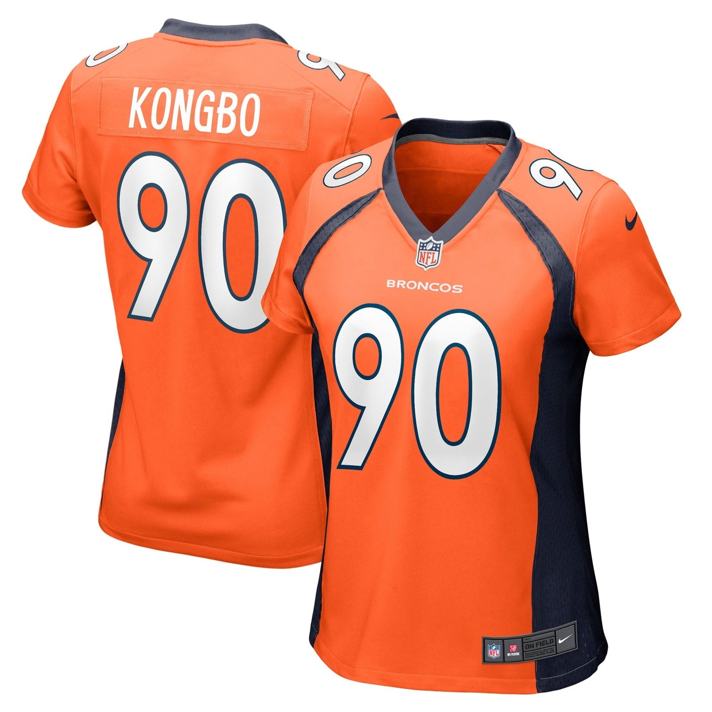 Women's Nike Jonathan Kongbo Orange Denver Broncos Game Player Jersey