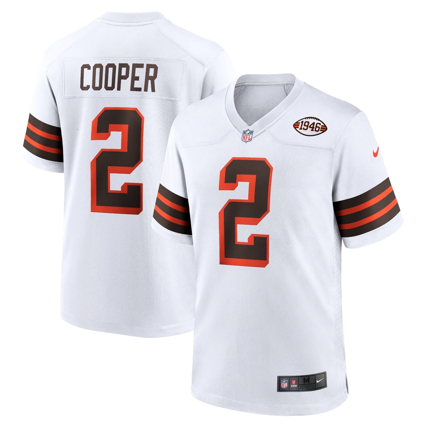 Men's Nike Amari Cooper White Cleveland Browns Alternate Game Jersey