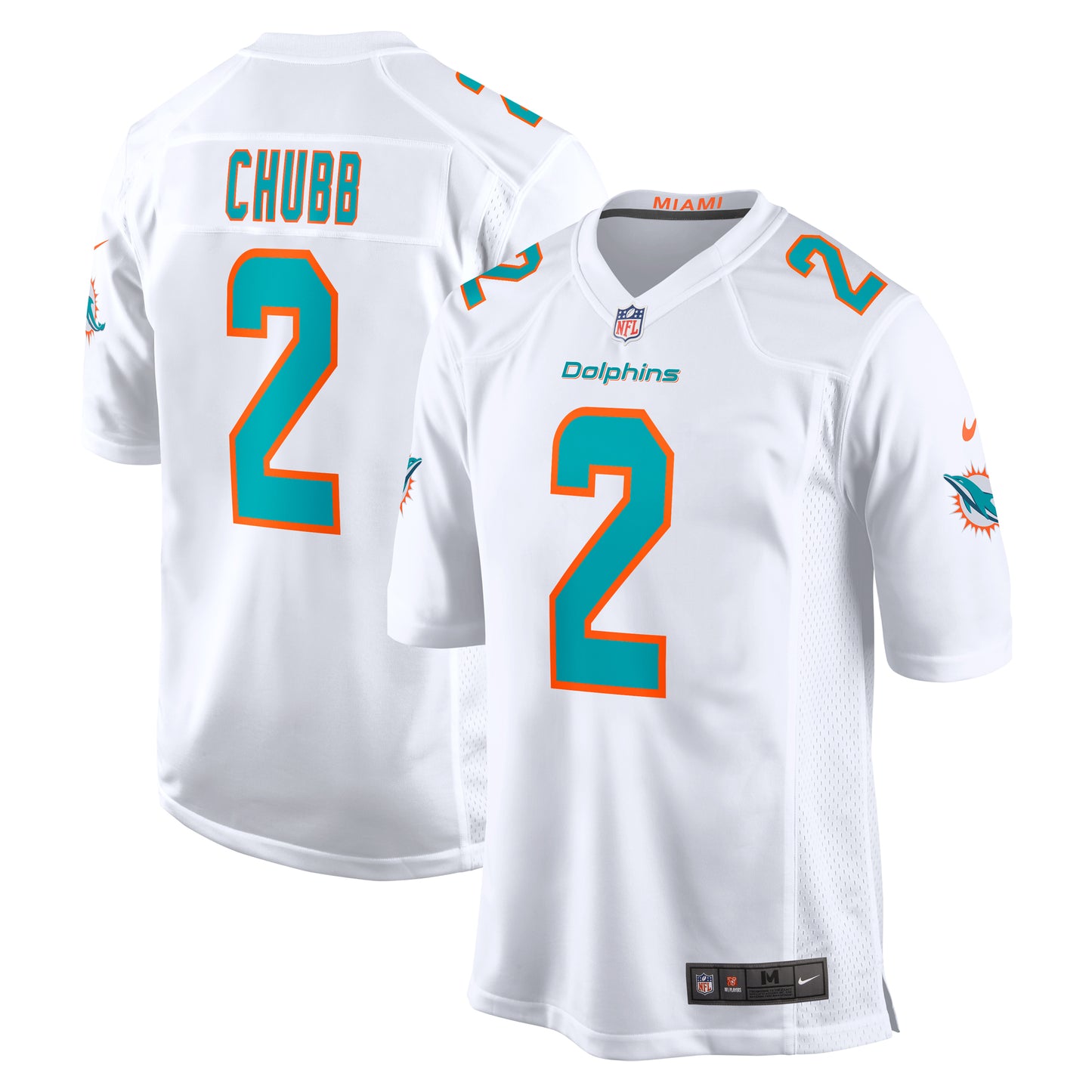 Bradley Chubb Miami Dolphins Nike Game Player Jersey - White