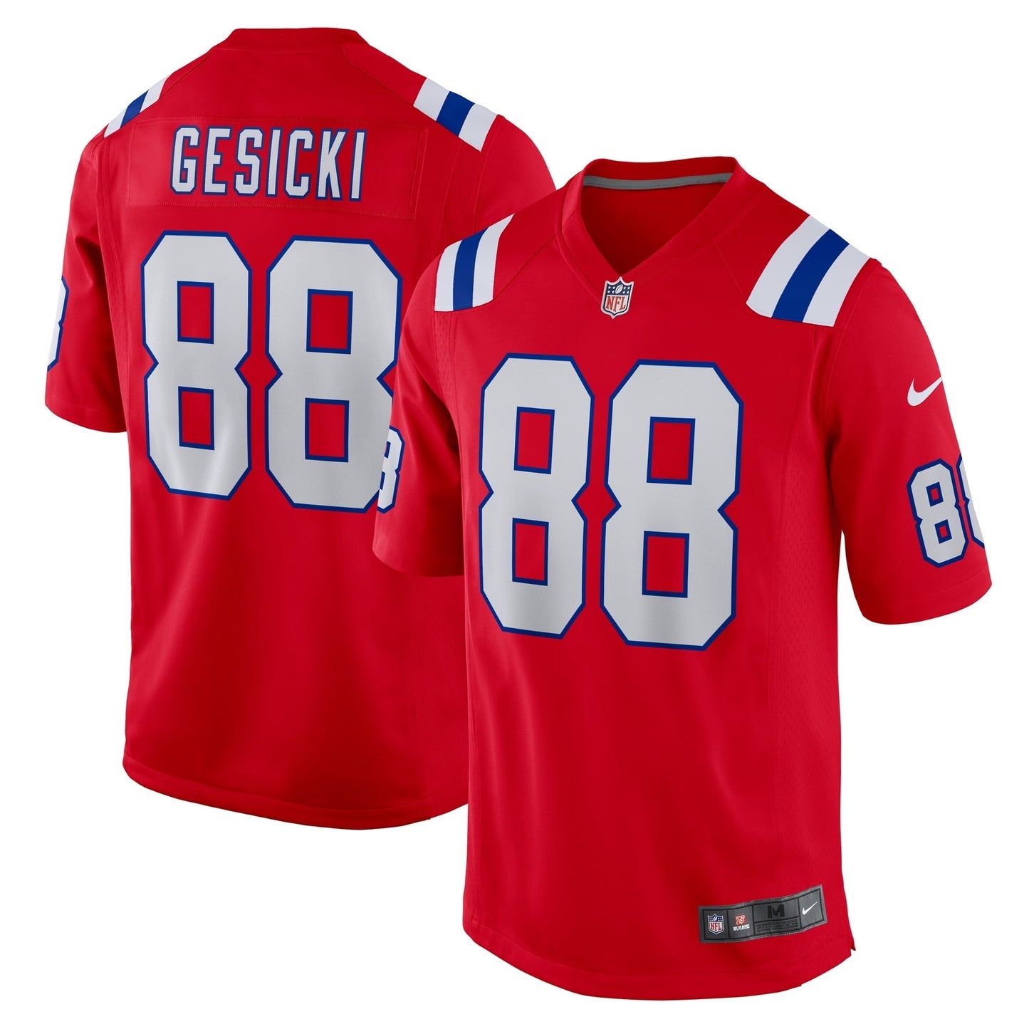 Men's Nike Mike Gesicki Red New England Patriots Alternate Game Jersey