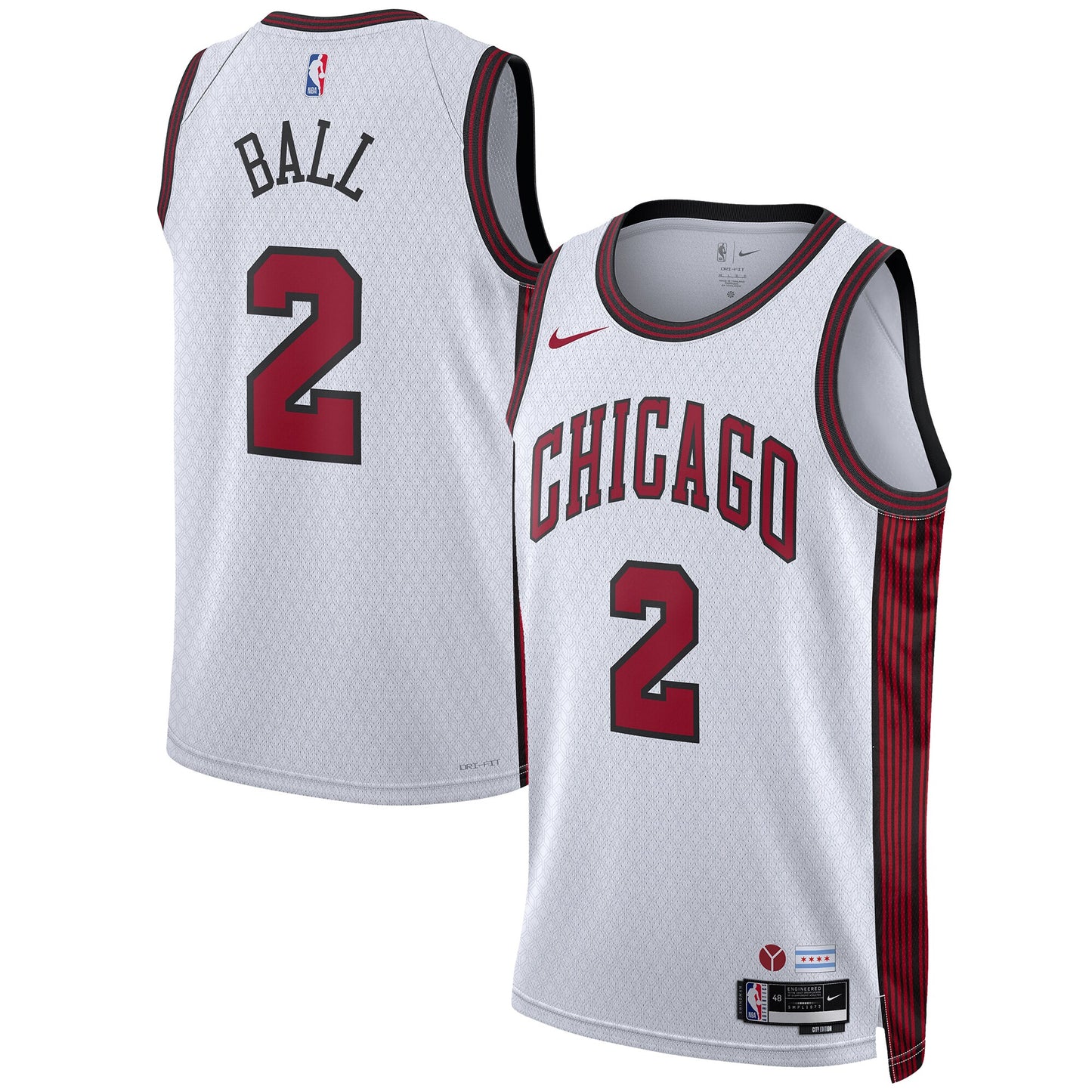 Lonzo Ball Chicago Bulls Nike Unisex 2022/23 Swingman Jersey - City Edition - White