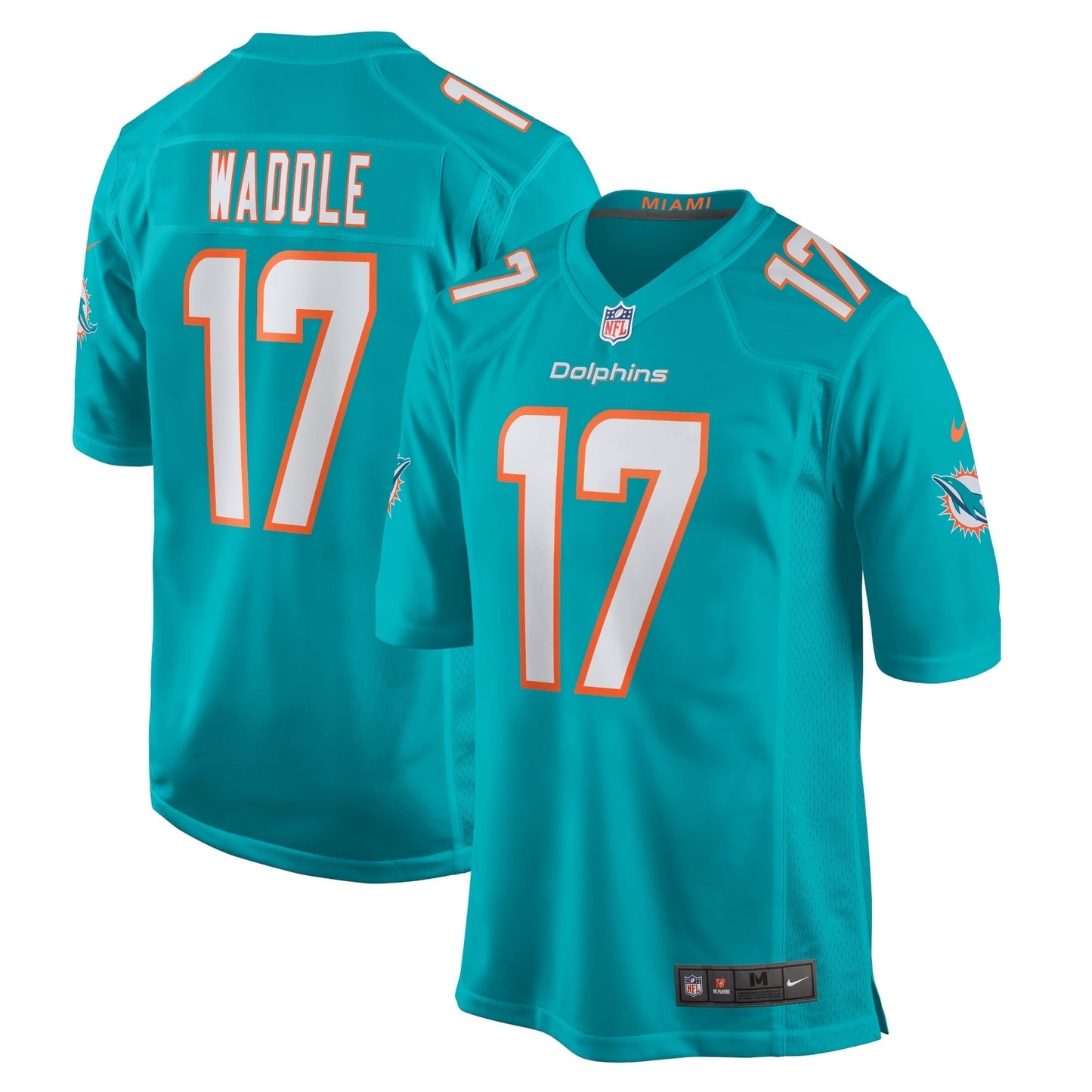 Youth Nike Jaylen Waddle Aqua Miami Dolphins Game Jersey