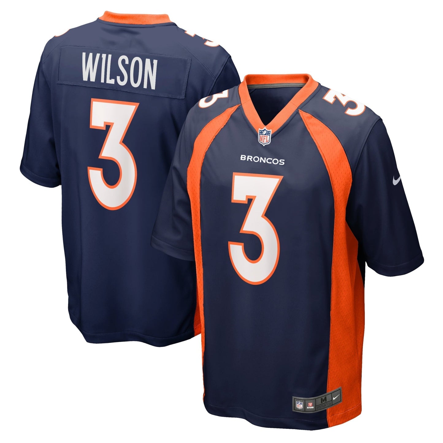 Youth Nike Russell Wilson Navy Denver Broncos Game Jersey