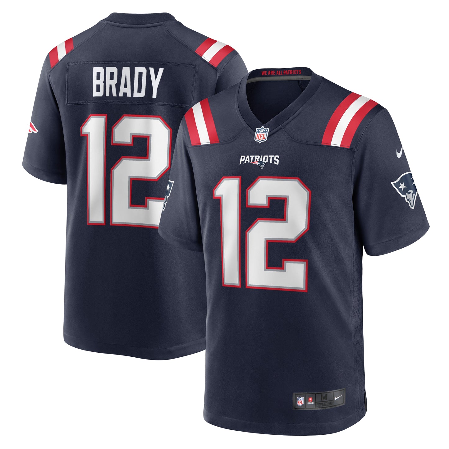 Tom Brady New England Patriots Nike Game Retired Player Jersey - Navy