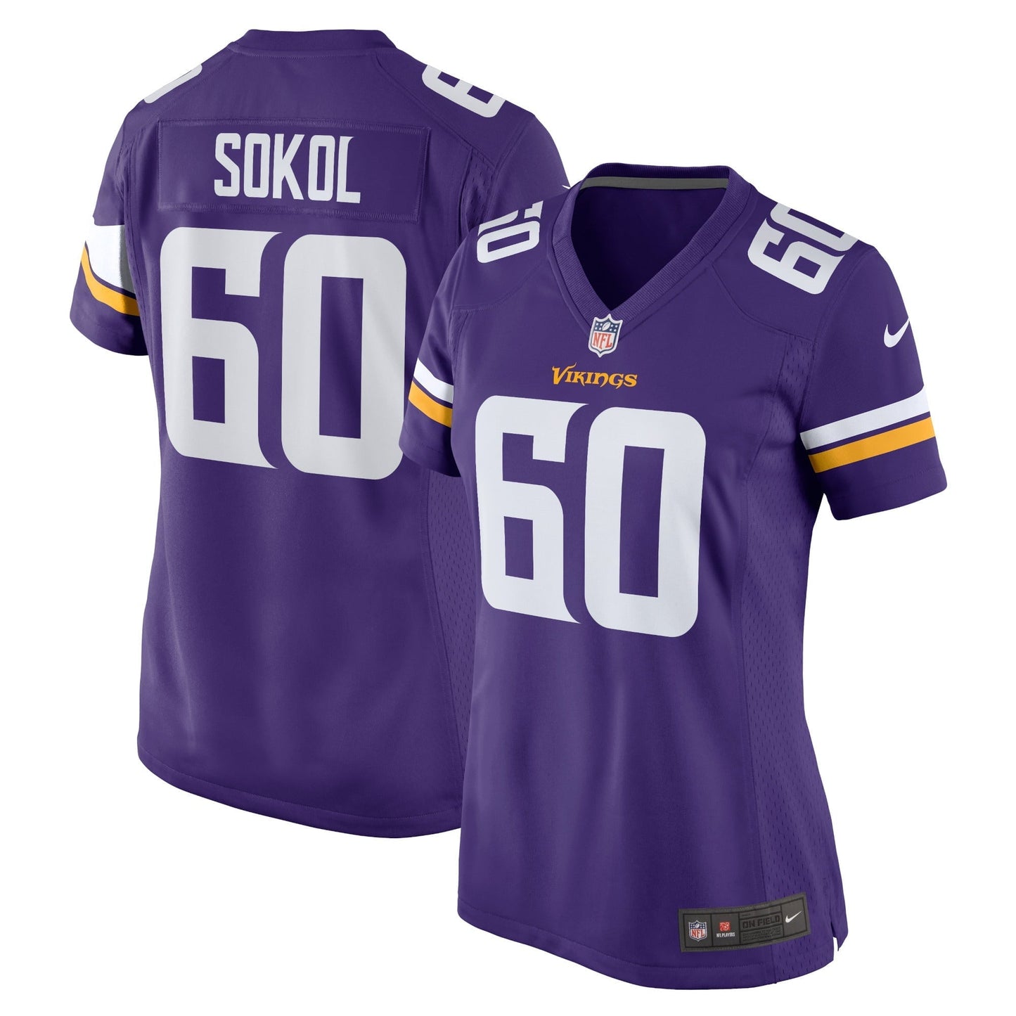 Women's Nike Josh Sokol Purple Minnesota Vikings Home Game Player Jersey