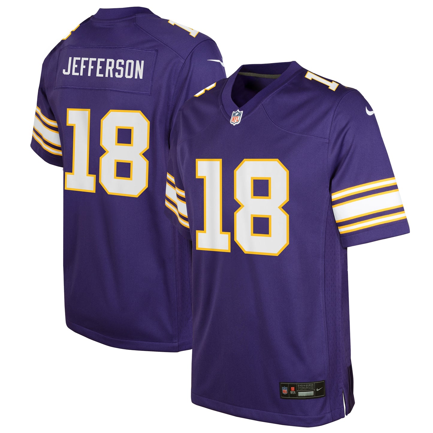 Justin Jefferson Minnesota Vikings Nike Youth Game Jersey - Purple