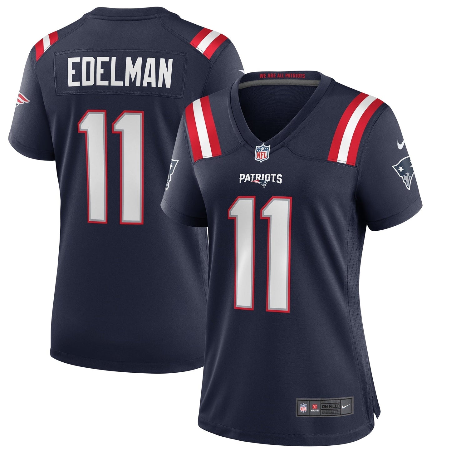 Women's Nike Julian Edelman Navy New England Patriots Game Jersey
