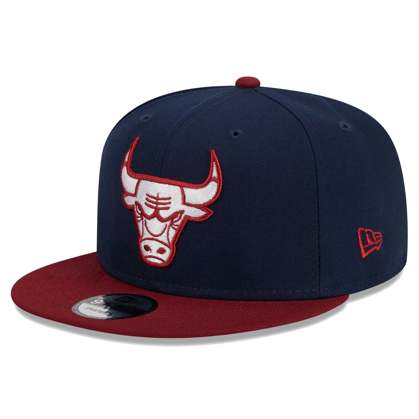 Chicago Bulls New Era Two-Tone Color Pack 9FIFTY Snapback Hat - Navy/Crimson