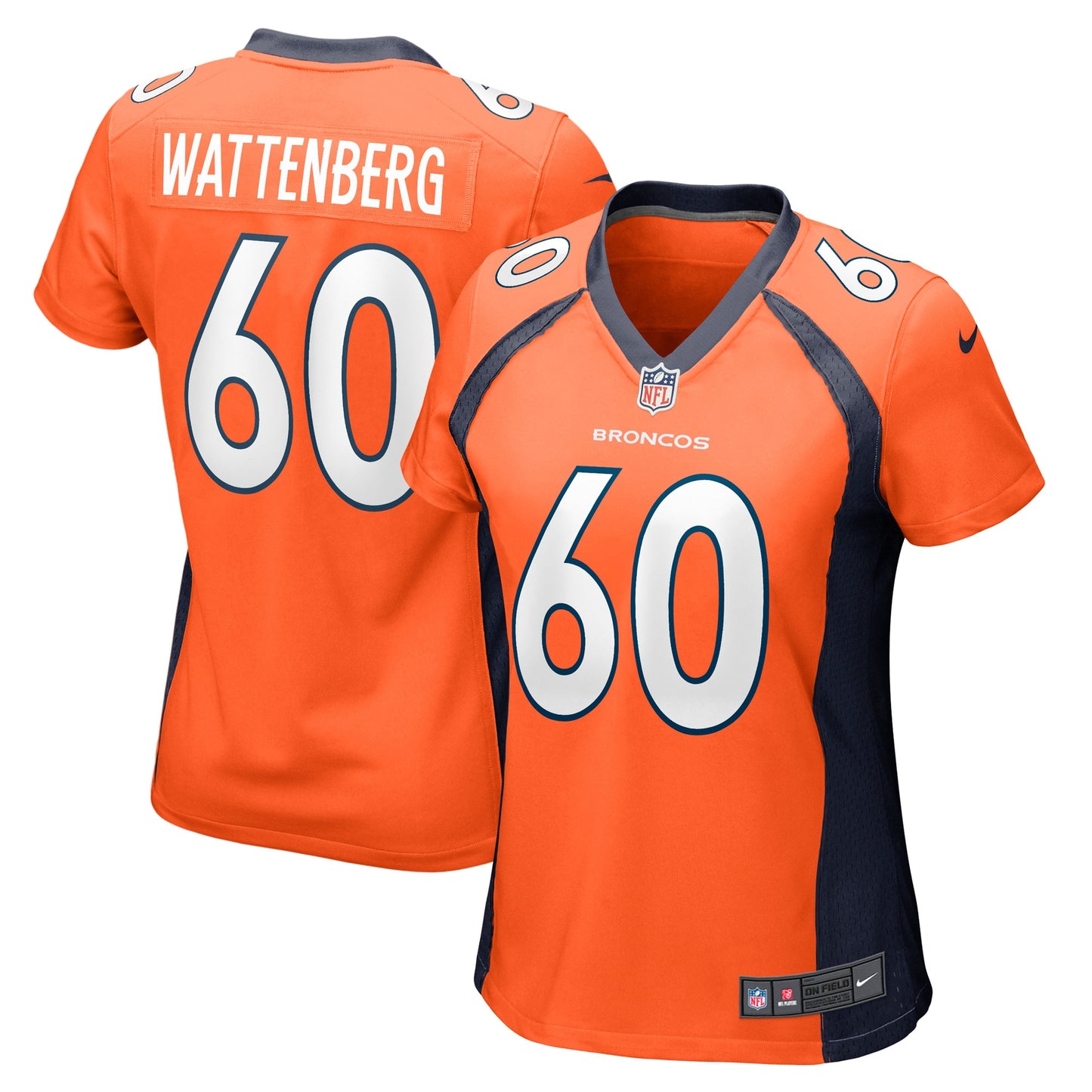 Luke Wattenberg Denver Broncos Nike Women's Game Player Jersey - Orange