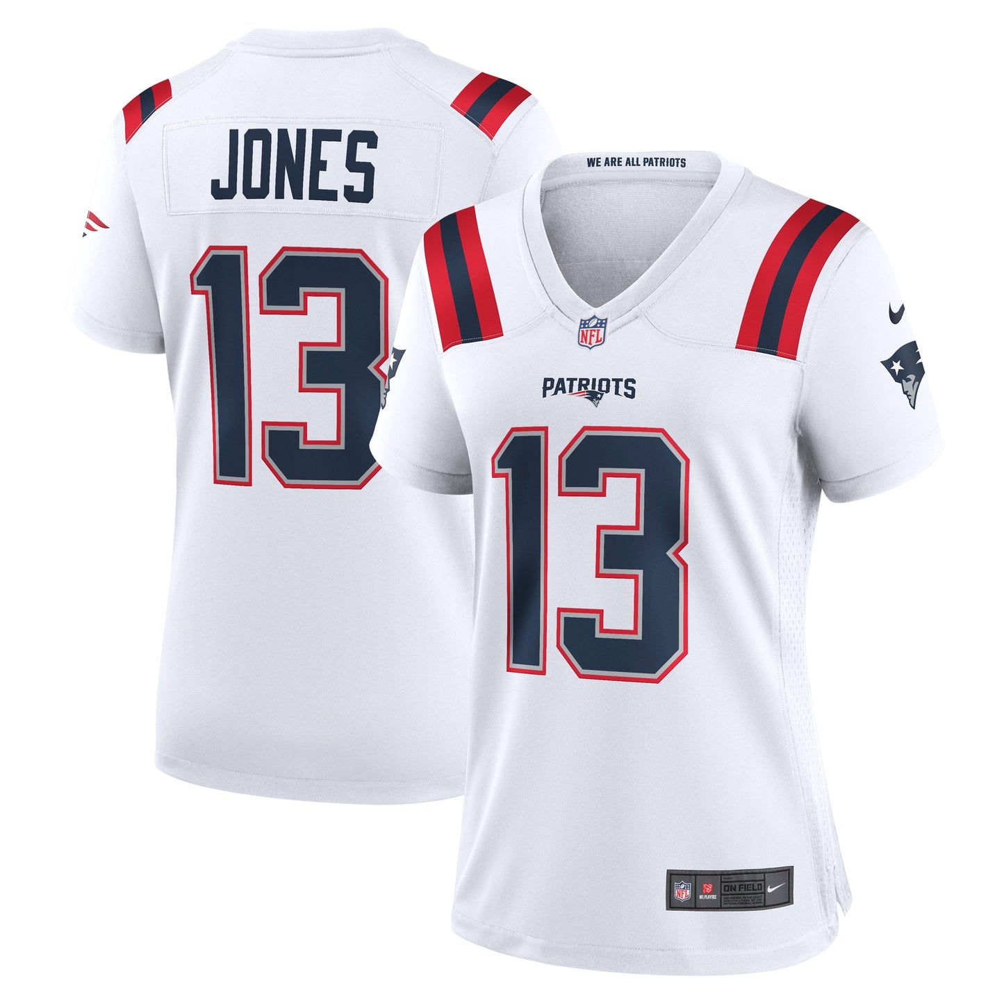 Jack Jones New England Patriots Nike Women's Game Player Jersey - White