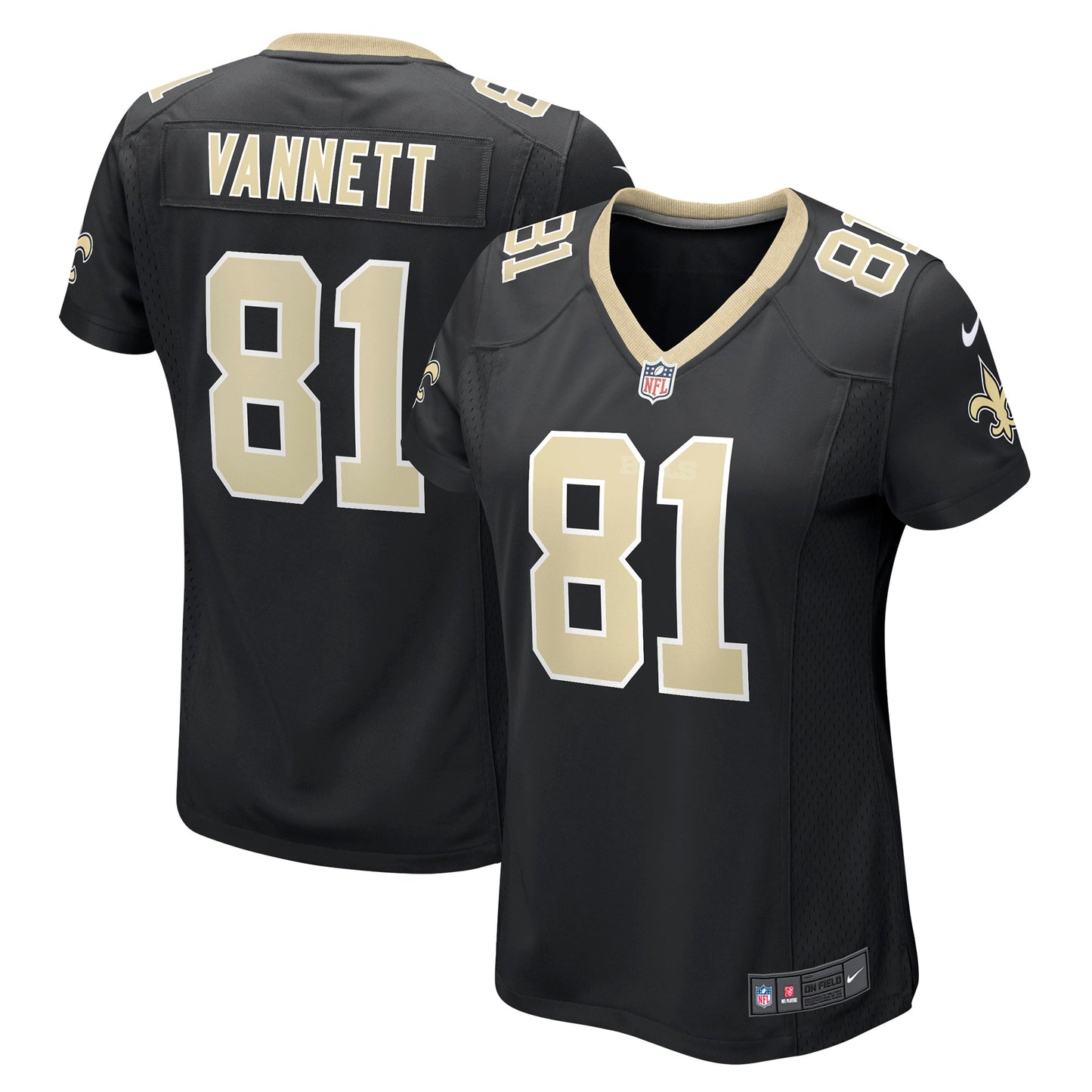 Nick Vannett New Orleans Saints Nike Women's Game Jersey - Black