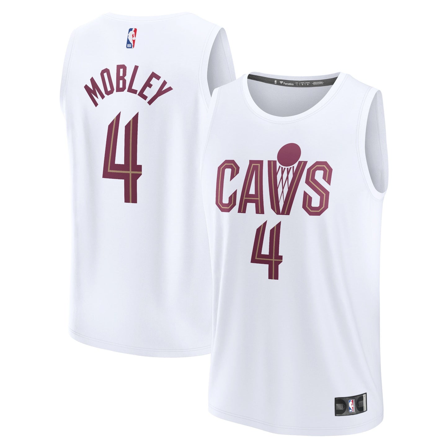 Evan Mobley Cleveland Cavaliers Fanatics Branded Fast Break Replica Jersey - Association Edition - White