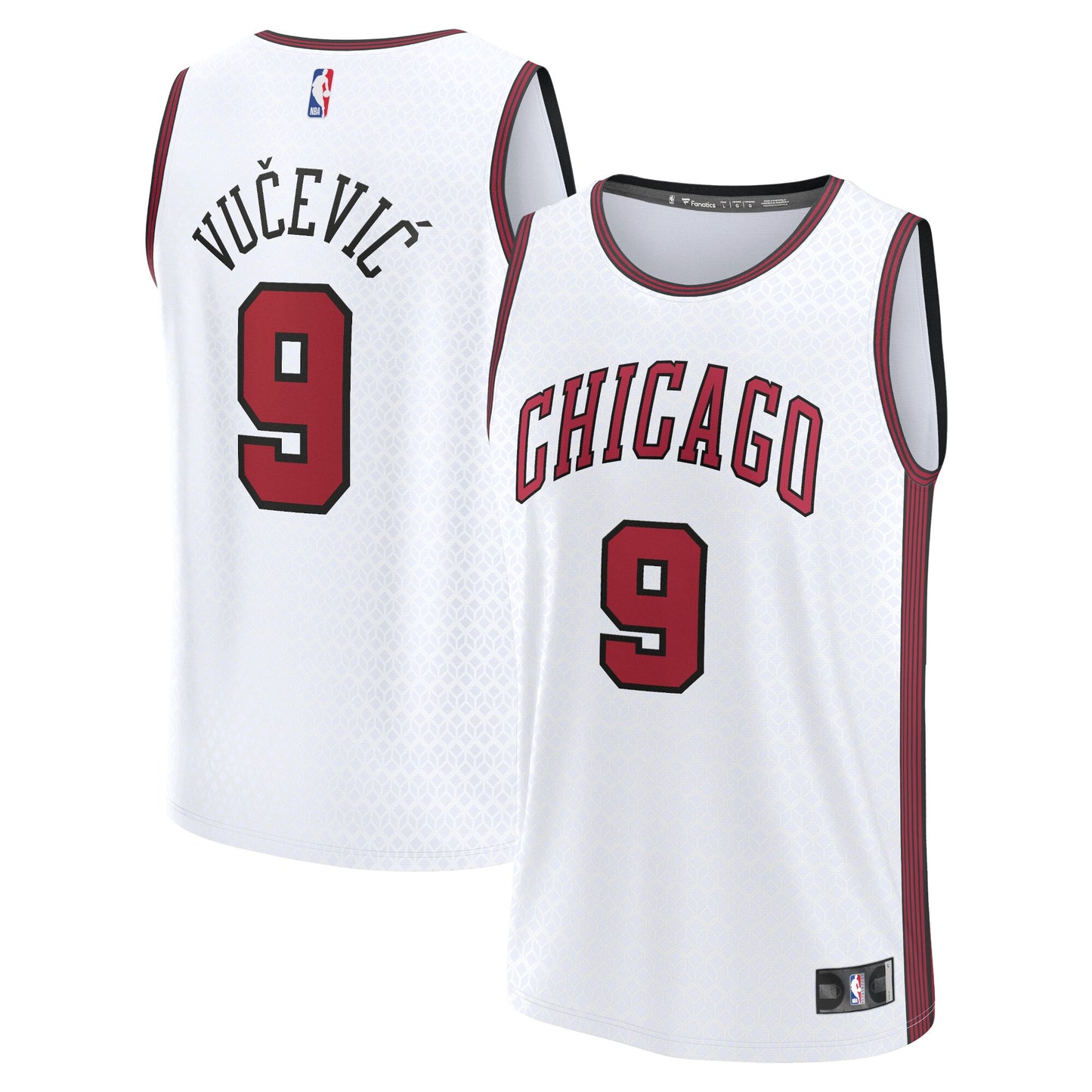 Nikola Vucevic Chicago Bulls Fanatics Branded 2022/23 Fastbreak Jersey - City Edition - White