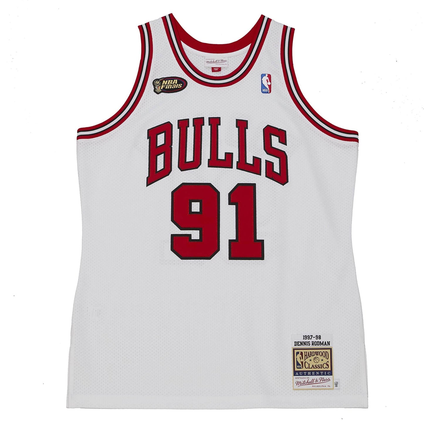 Authentic Dennis Rodman Chicago Bulls Finals 1997-98 Jersey