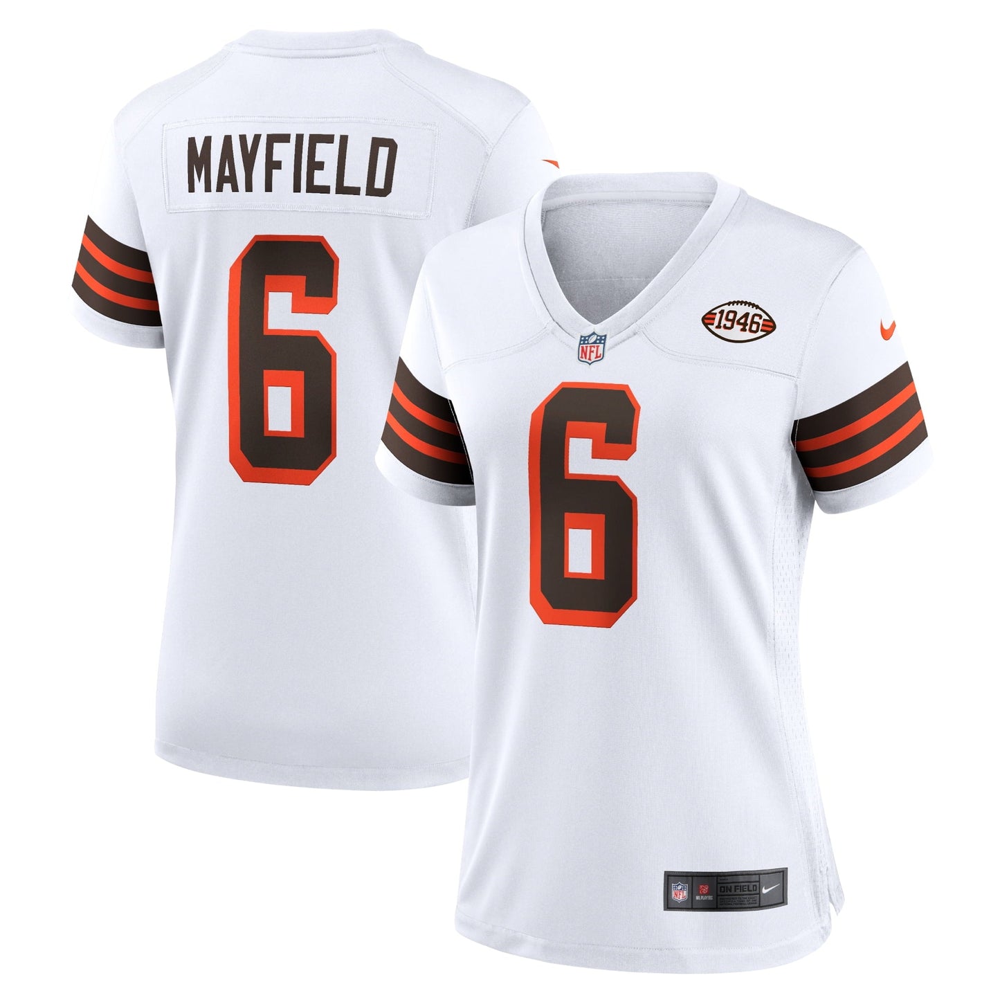 Women's Nike Baker Mayfield White Cleveland Browns 1946 Collection Alternate Game Jersey
