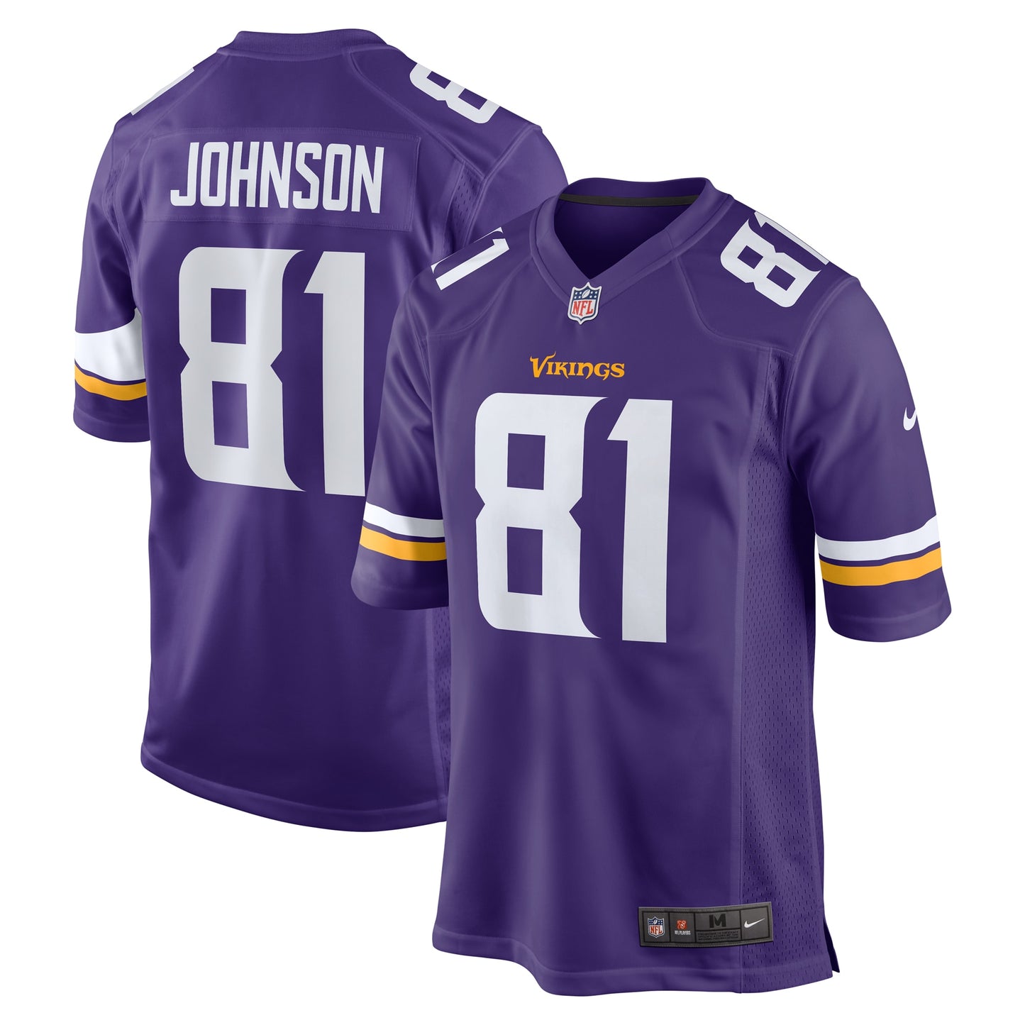 Bisi Johnson Minnesota Vikings Nike Game Jersey - Purple