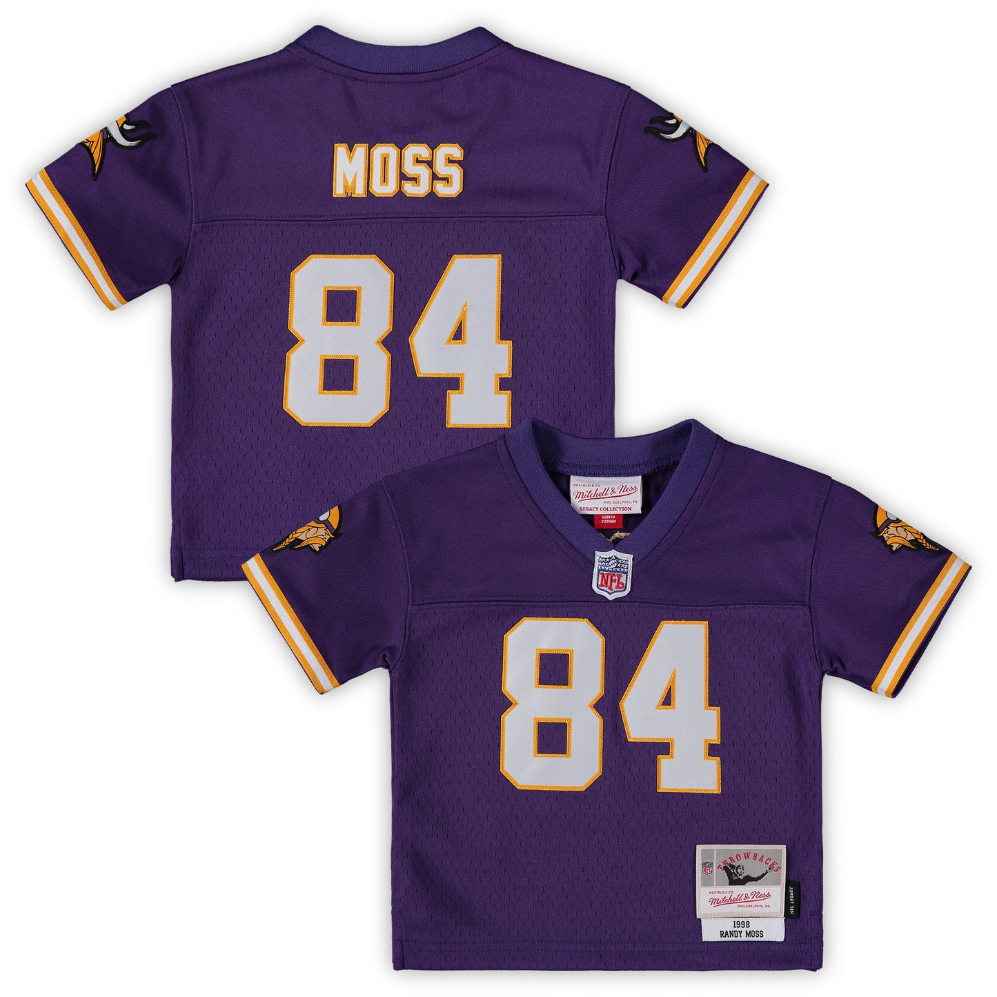 Randy Moss Minnesota Vikings Mitchell & Ness Infant 1998 Retired Legacy Jersey - Purple