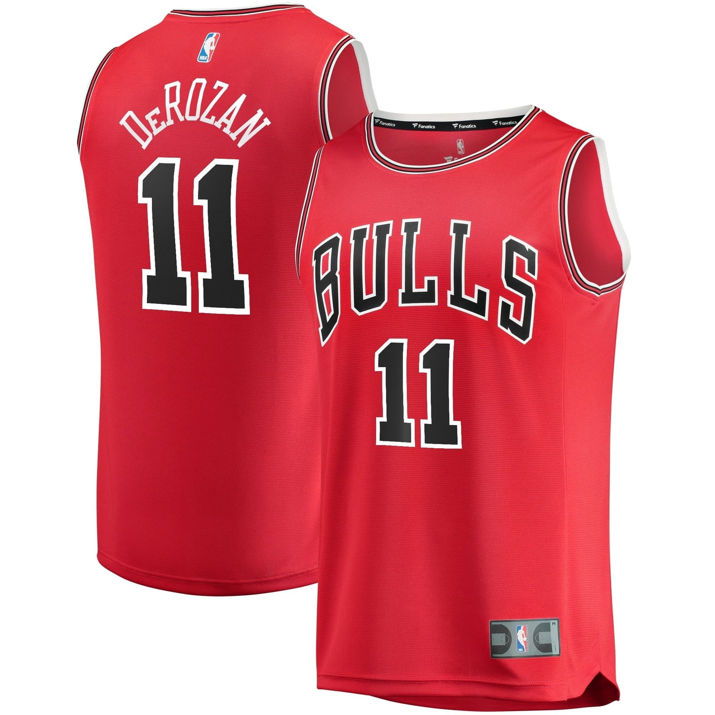 Men's Fanatics Branded DeMar DeRozan Red Chicago Bulls 2021/22 Fast Break Road Replica Jersey - Icon Edition