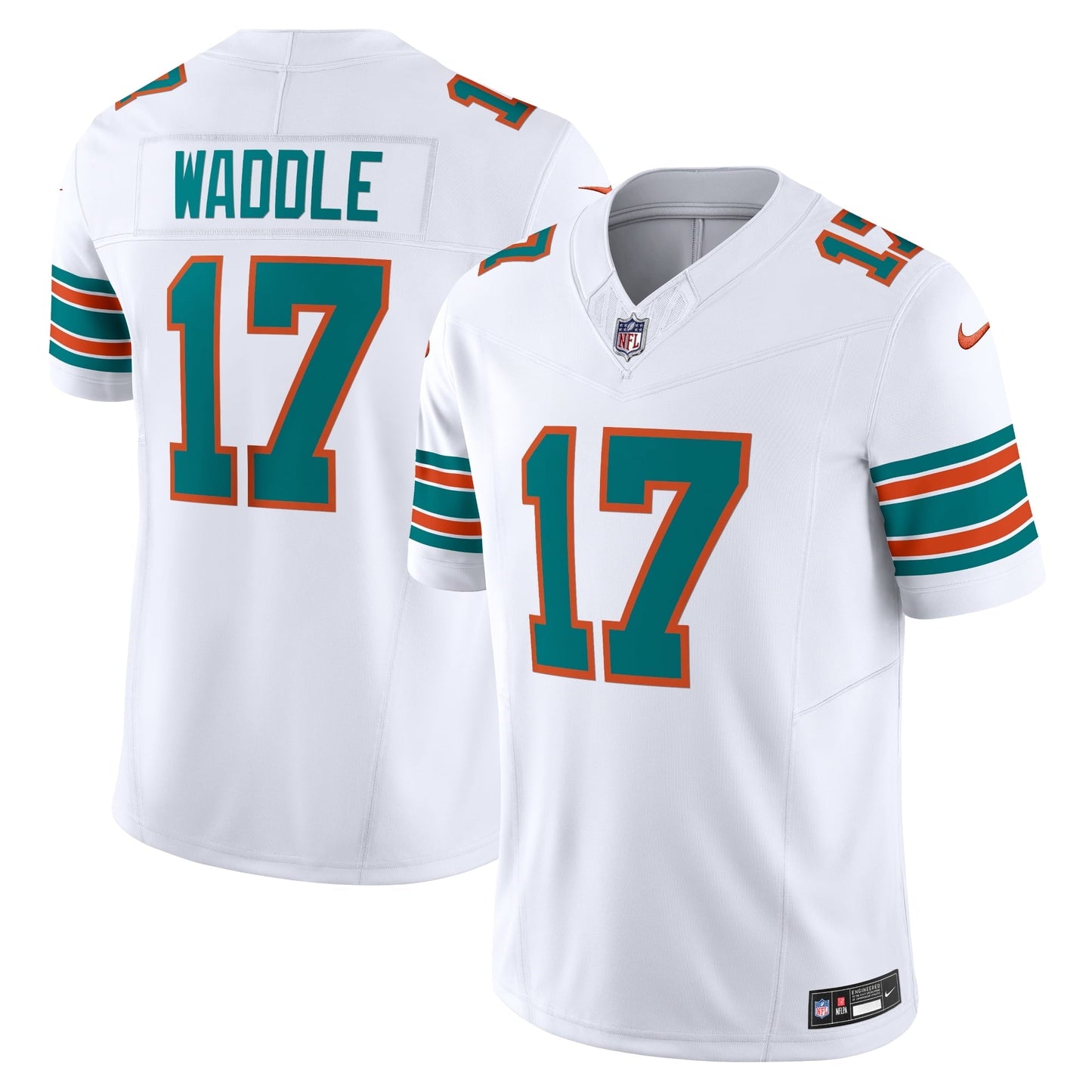 Men's Nike Jaylen Waddle White Miami Dolphins Alternate Vapor F.U.S.E. Limited Jersey