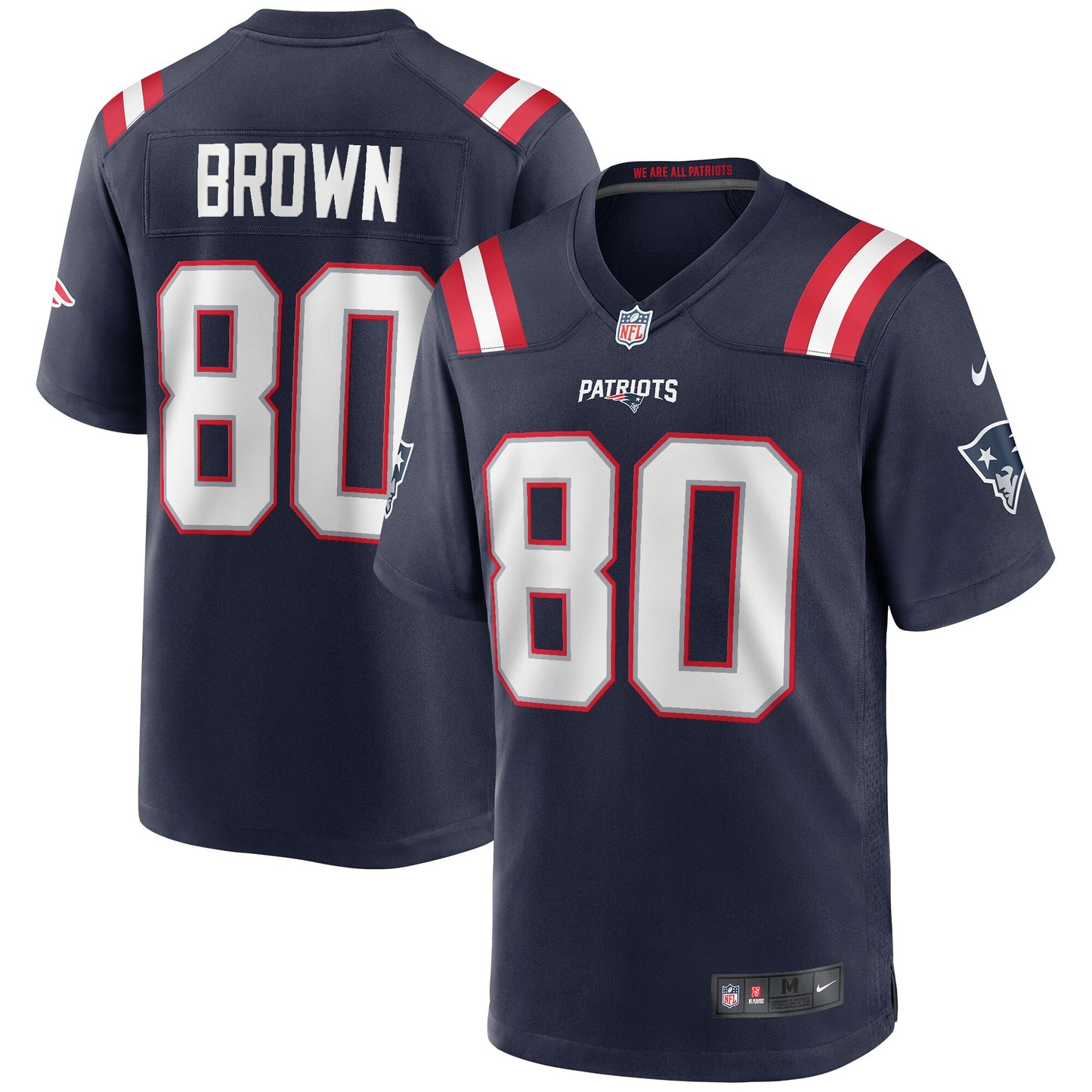 Troy Brown New England Patriots Nike Game Retired Player Jersey - Navy