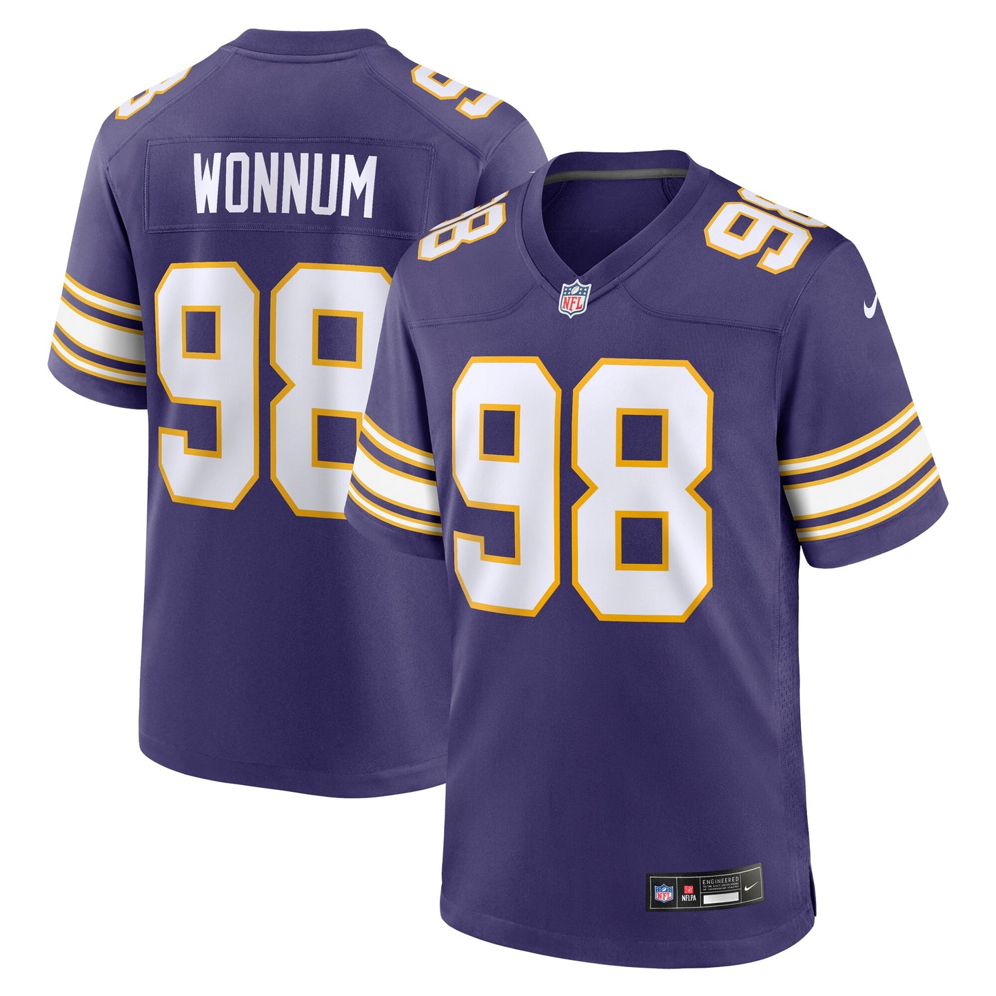 D.J. Wonnum Minnesota Vikings Nike Classic Player Game Jersey - Purple