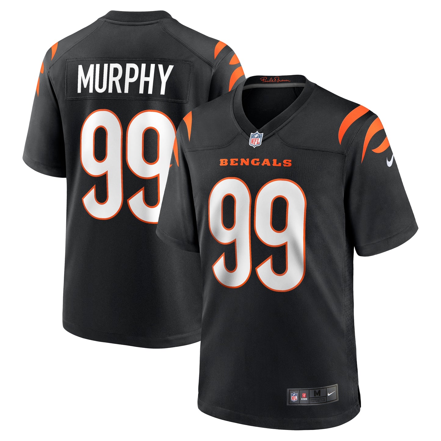 Myles Murphy Cincinnati Bengals Nike 2023 NFL Draft First Round Pick Game Jersey - Black