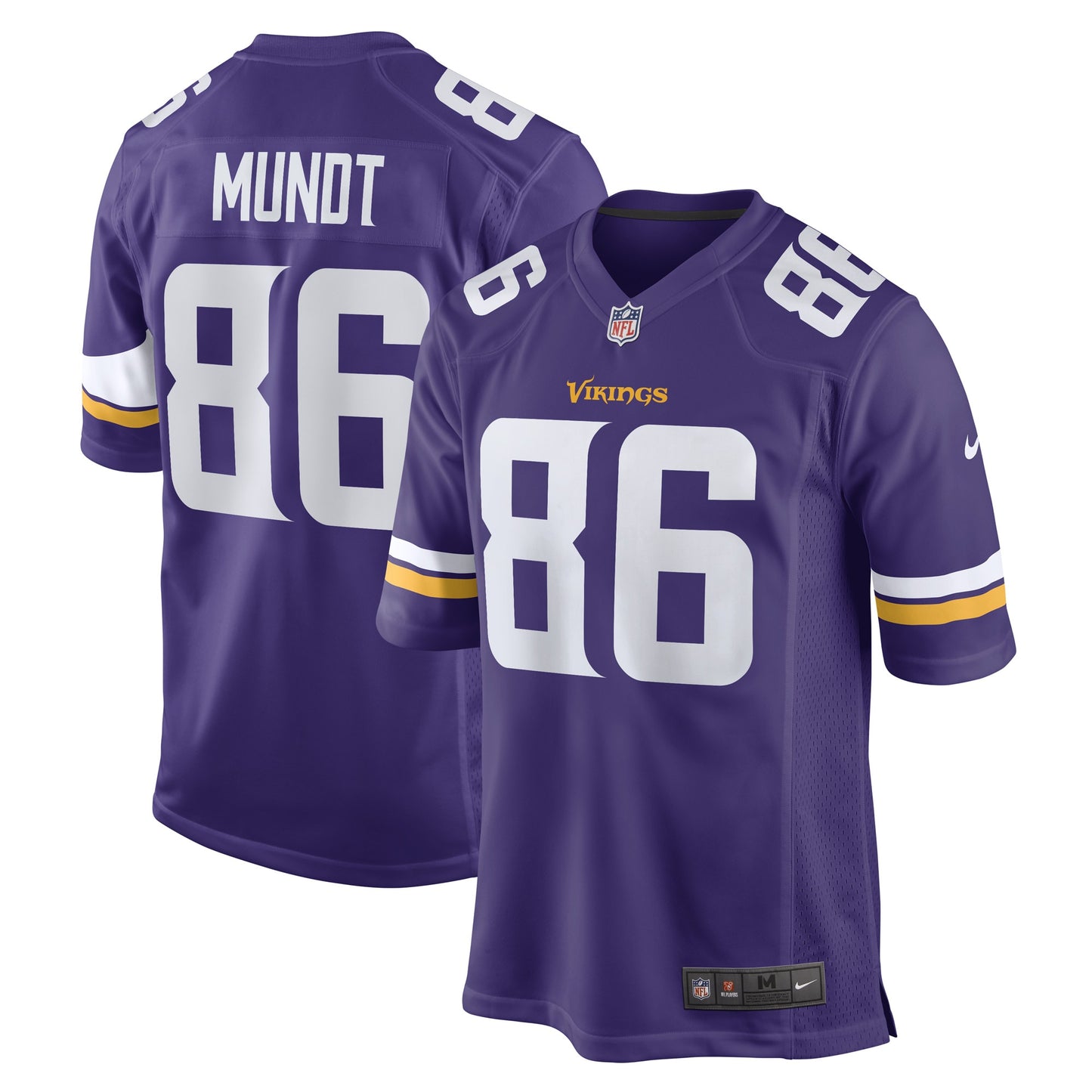 Johnny Mundt Minnesota Vikings Nike Game Player Jersey - Purple