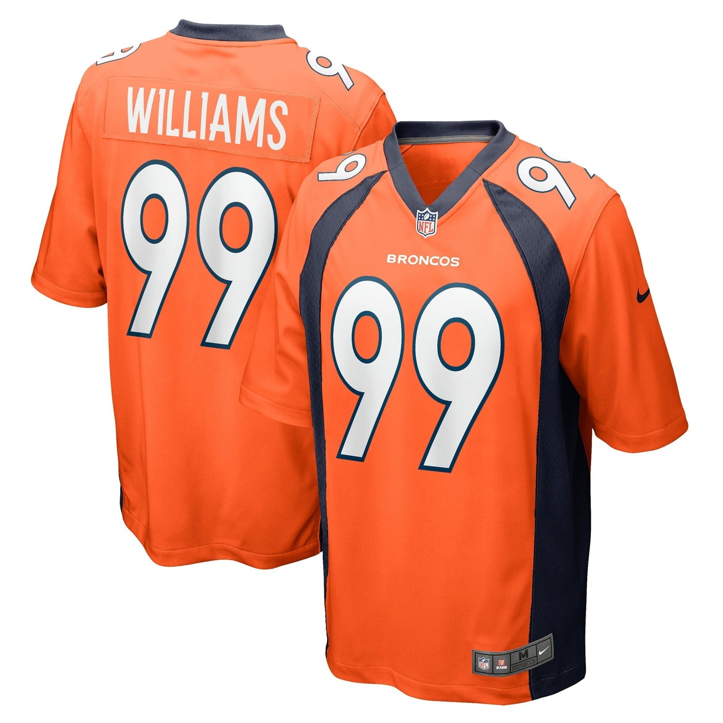 Men's Nike DeShawn Williams Orange Denver Broncos Game Player Jersey