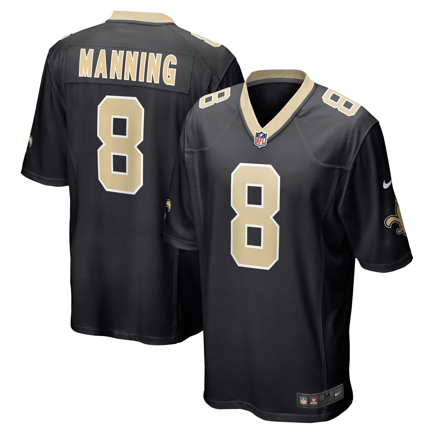 Archie Manning New Orleans Saints Nike Retired Player Game Jersey - Black