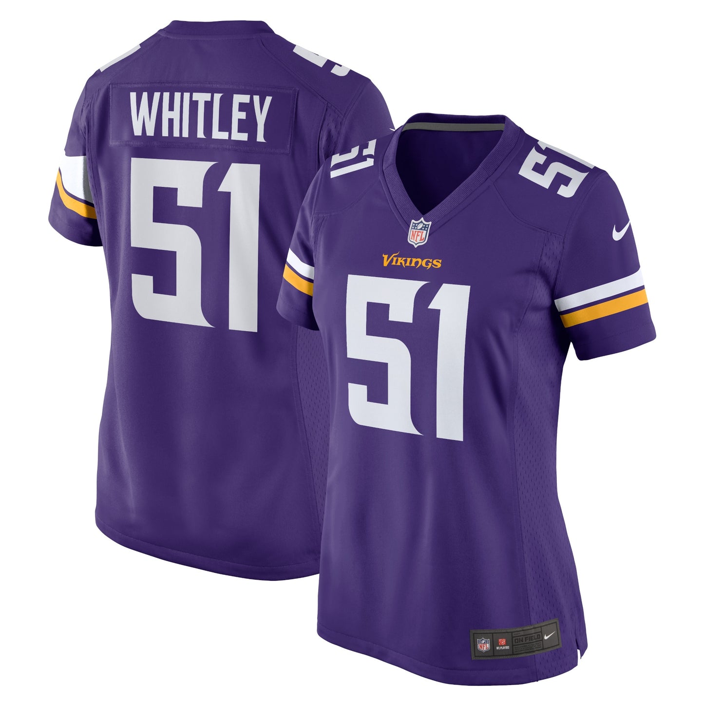 Benton Whitley Minnesota Vikings Nike Women's Home Game Player Jersey - Purple