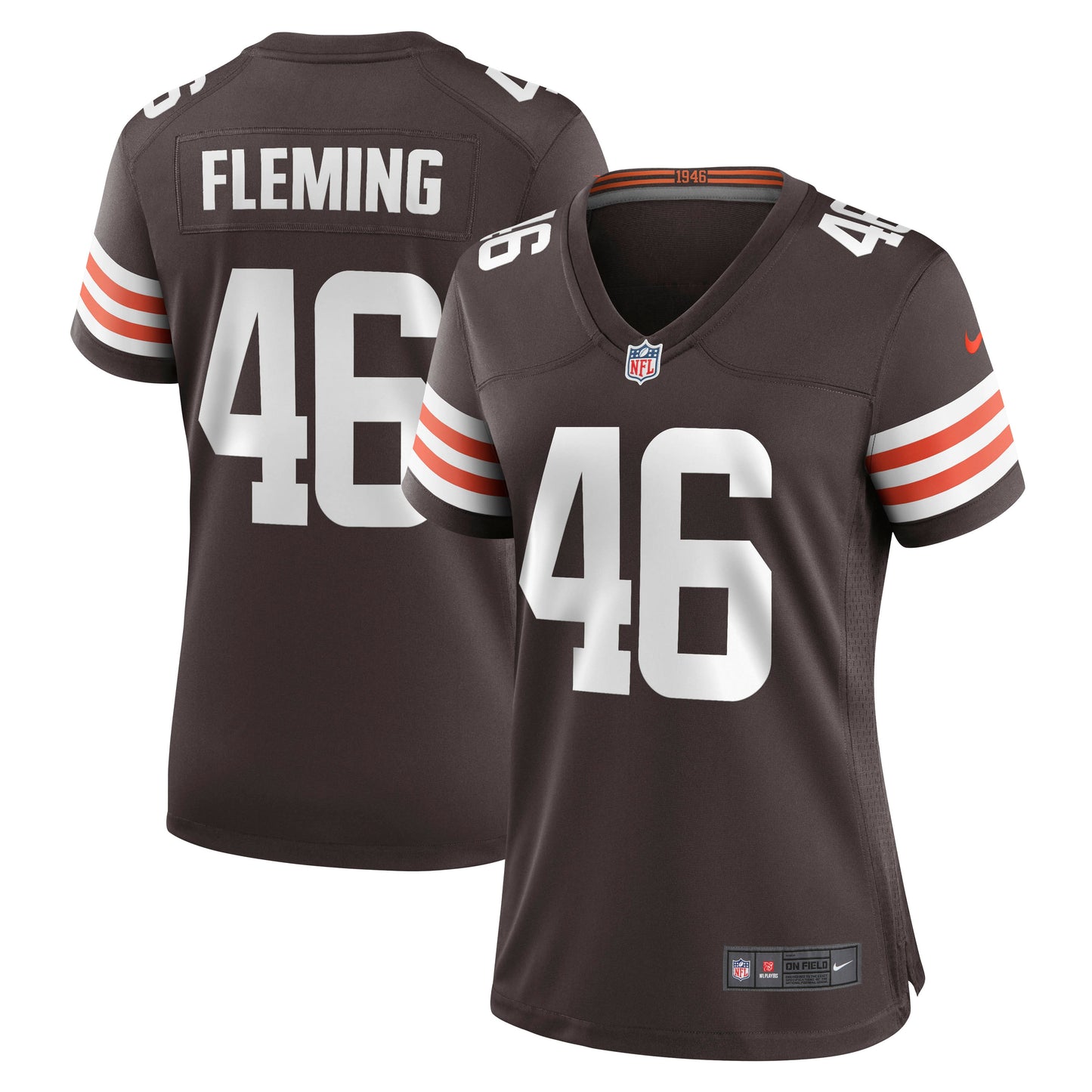 Don Fleming Cleveland Browns Nike Women's Retired Player Jersey - Brown