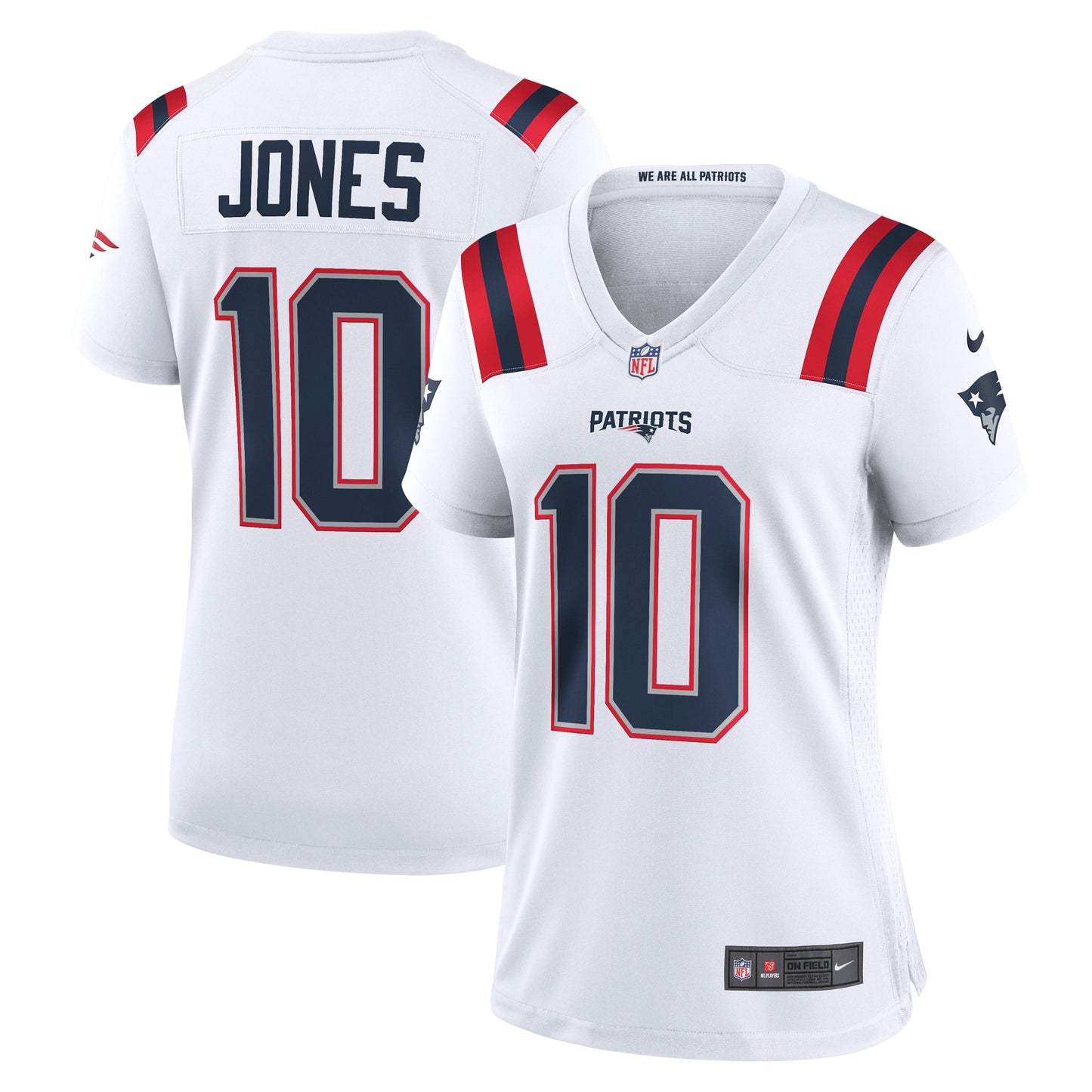 Mac Jones New England Patriots Nike Women's Player Jersey - White
