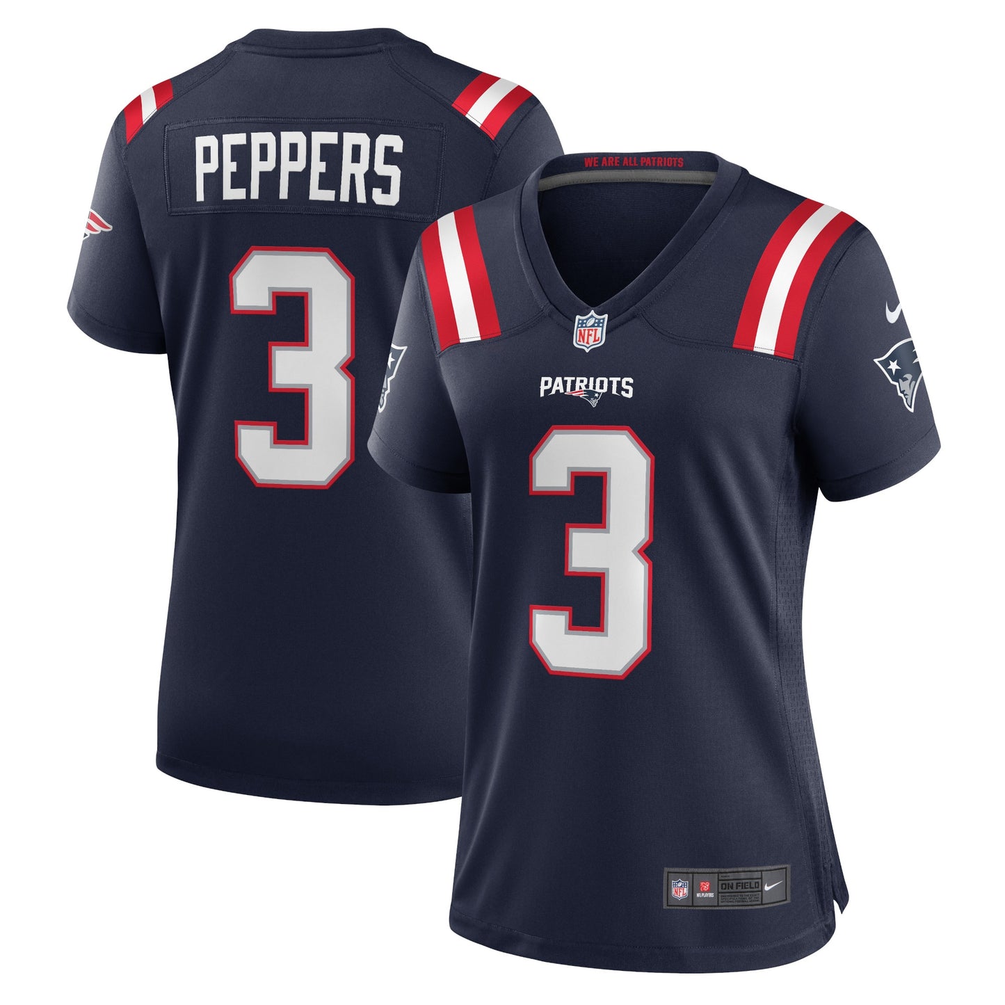 Jabrill Peppers New England Patriots Nike Women's Game Jersey - Navy