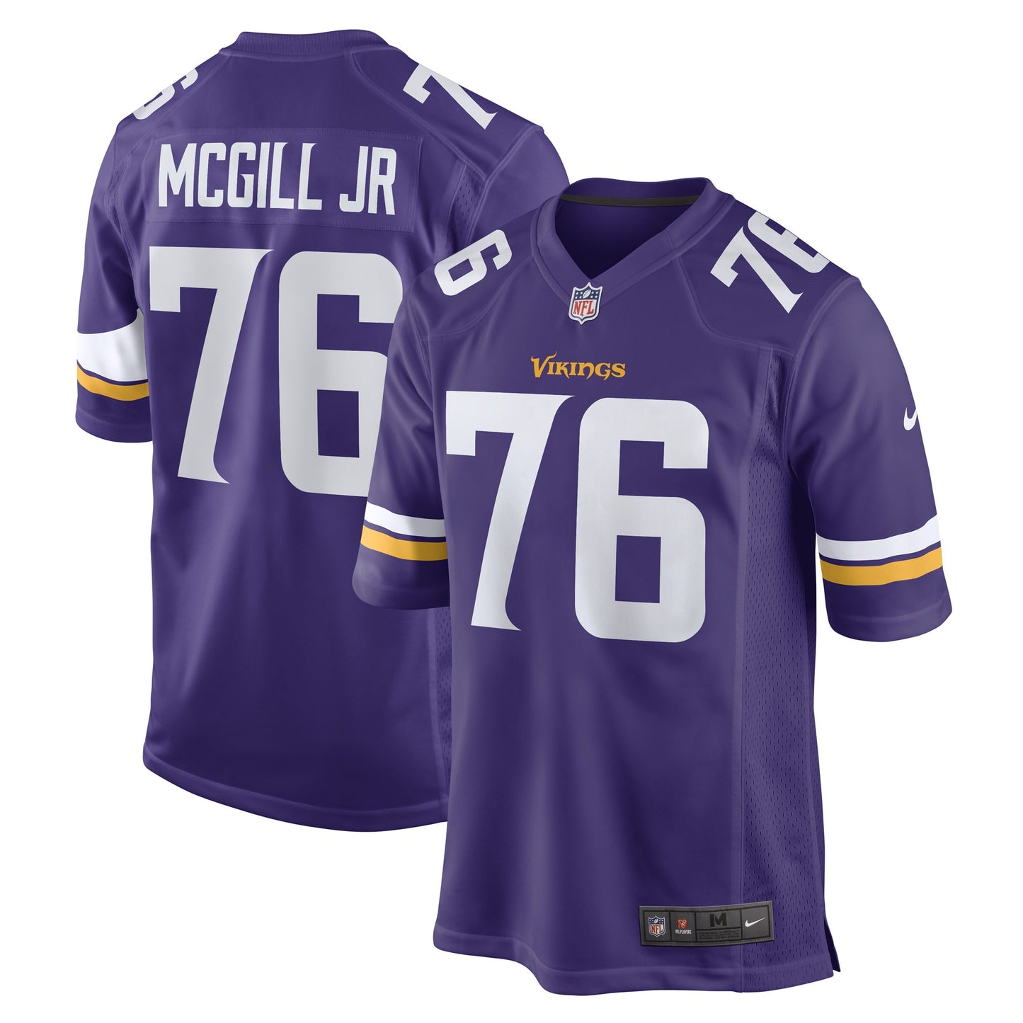 T.Y. McGill Jr. Minnesota Vikings Nike Game Player Jersey - Purple