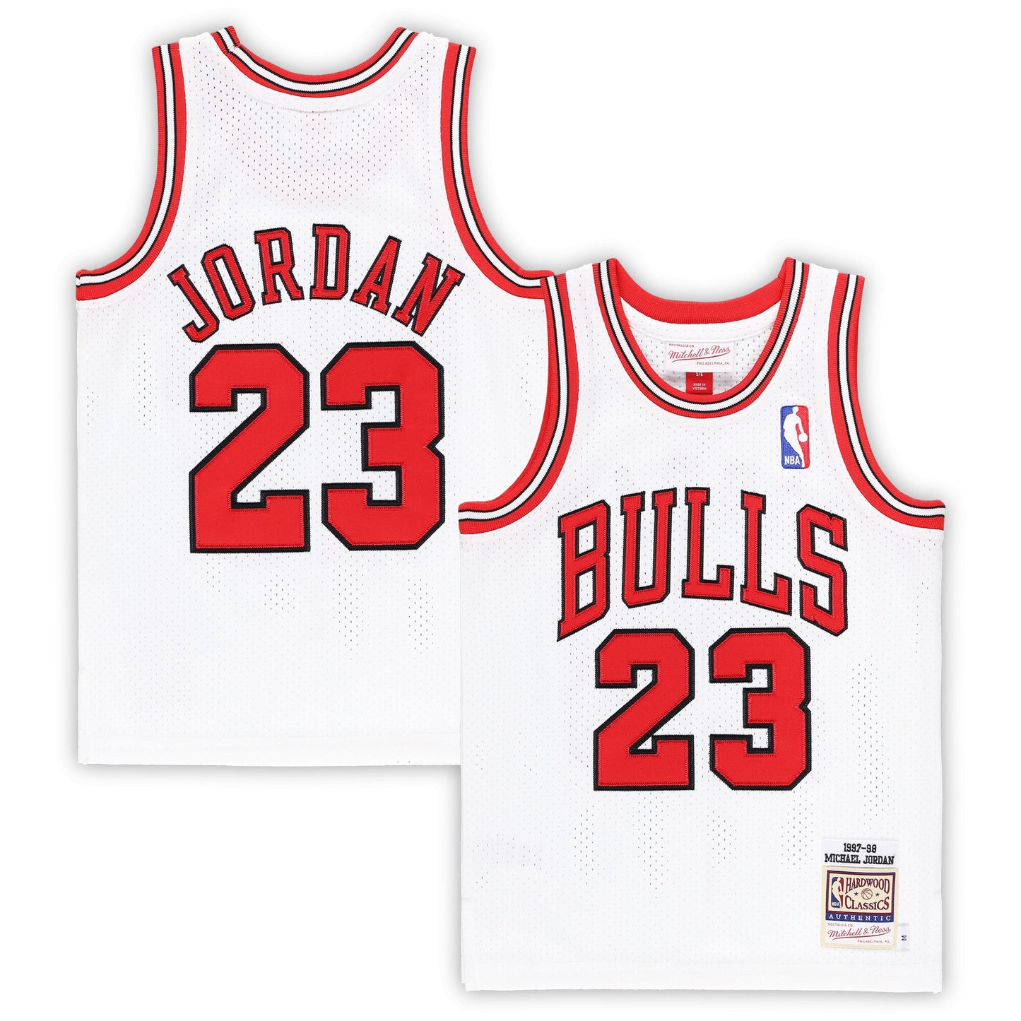 Michael Jordans Chicago Bulls Mitchell & Ness Preschool 1997/98 Hardwood Classics Authentic Jersey - White