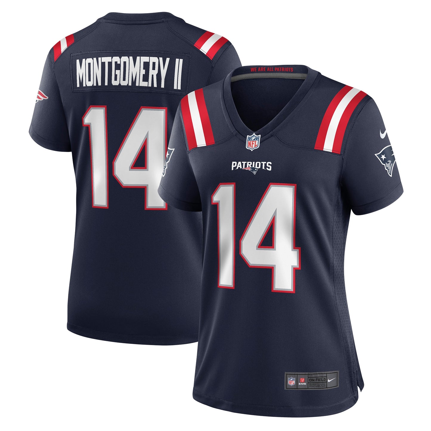 Ty Montgomery New England Patriots Nike Women's Game Jersey - Navy