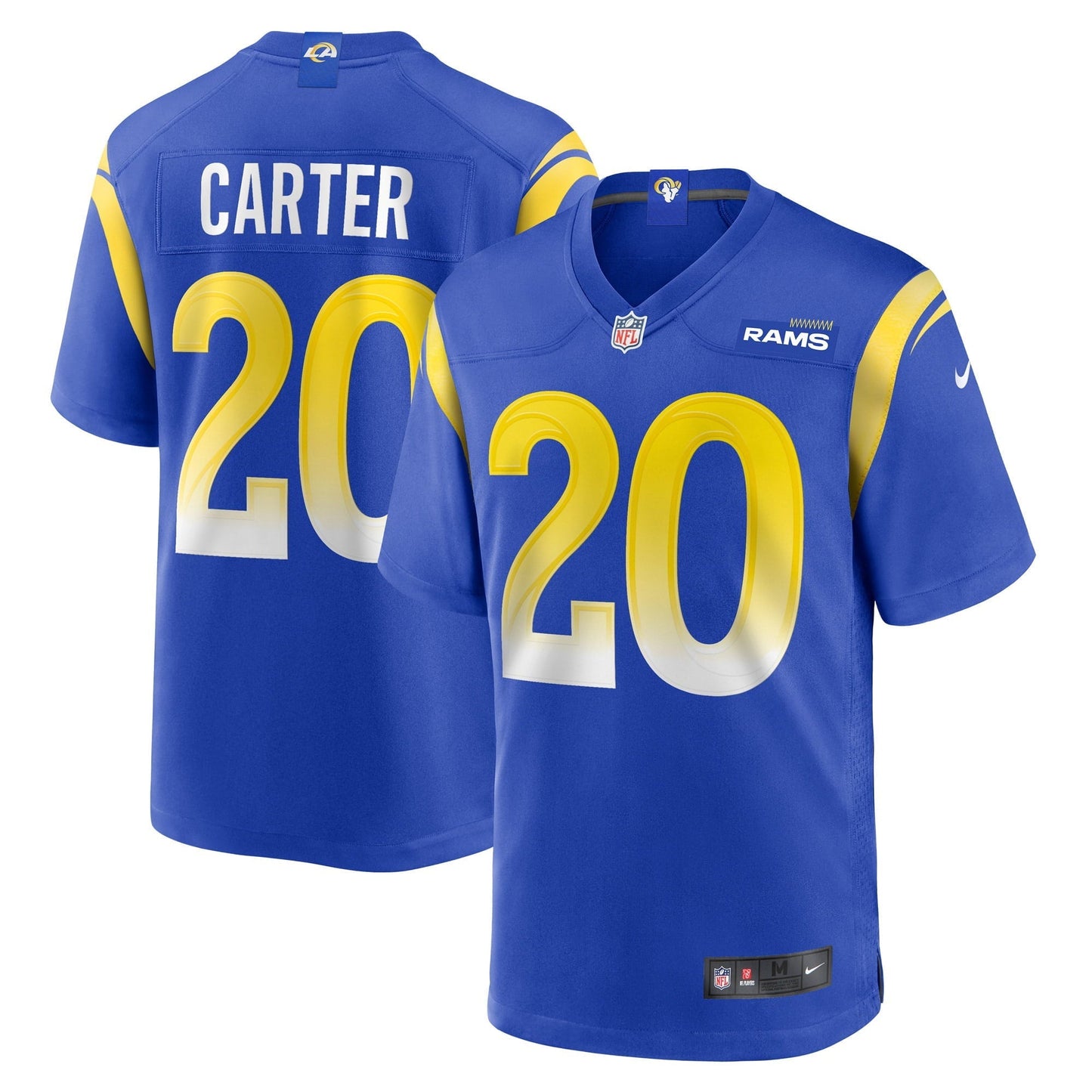 Men's Nike TJ Carter Royal Los Angeles Rams Game Player Jersey