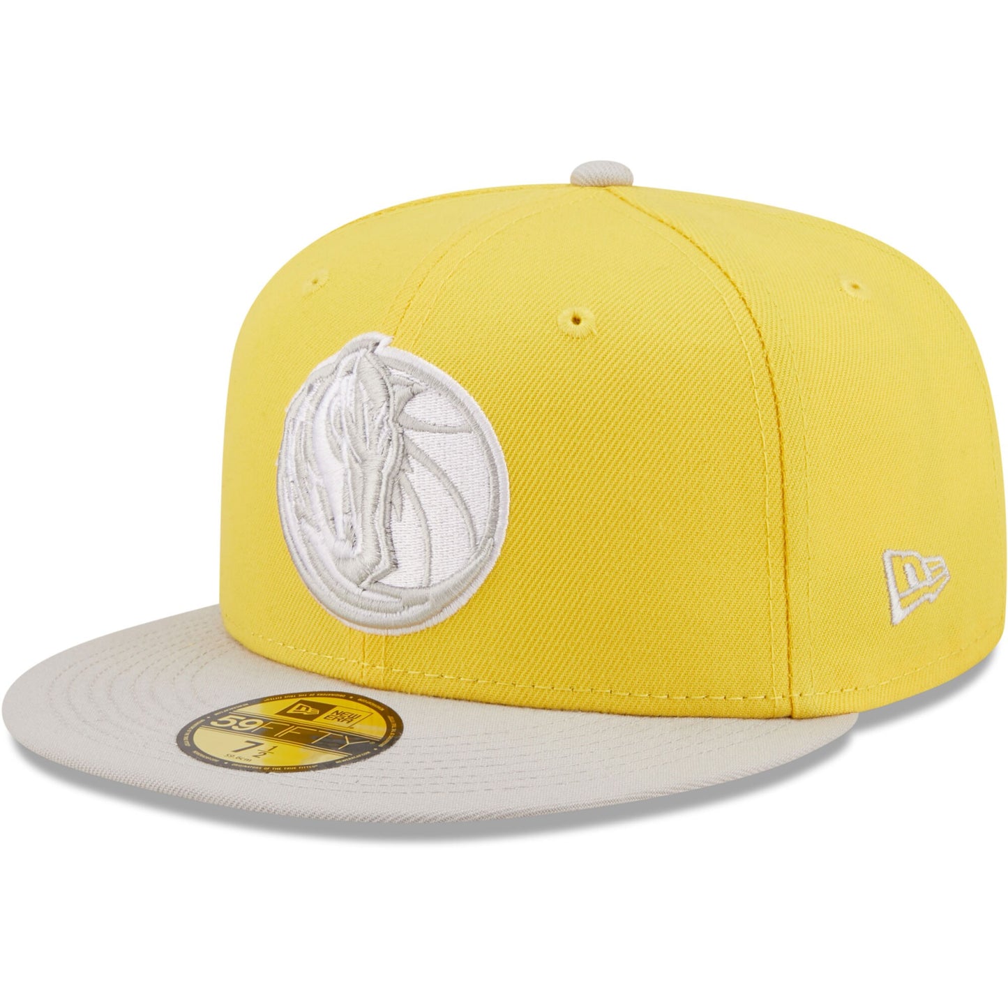 Dallas Mavericks New Era Color Pack 59FIFTY Fitted Hat - Yellow/Gray
