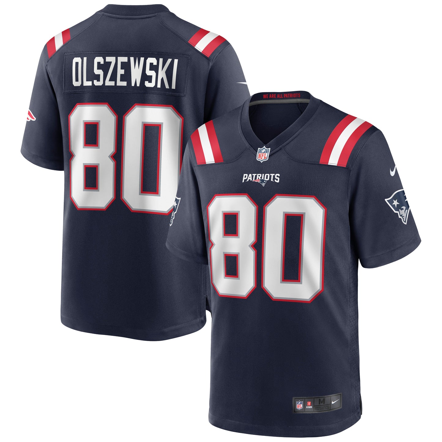 Gunner Olszewski New England Patriots Nike Game Jersey - Navy