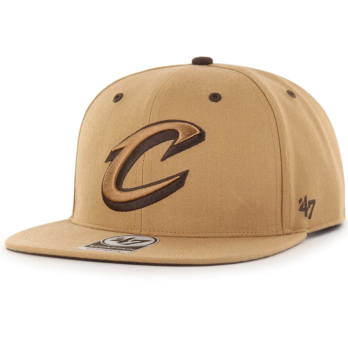 Cleveland Cavaliers '47 Toffee Captain Snapback Hat - Tan