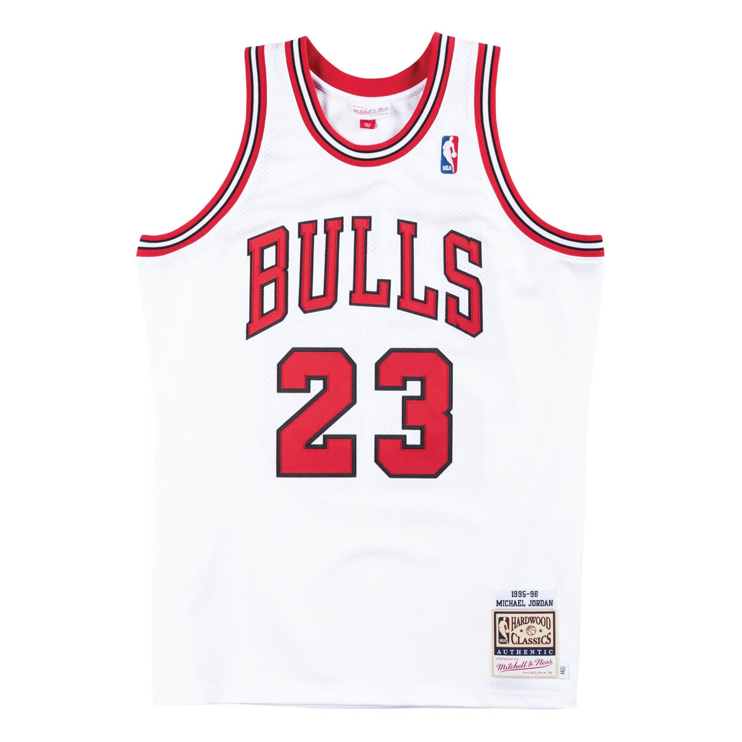 Authentic Jersey Chicago Bulls Home 1995-96 Michael Jordans
