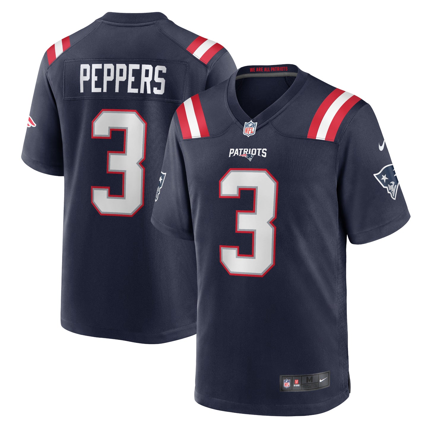 Jabrill Peppers New England Patriots Nike Game Jersey - Navy